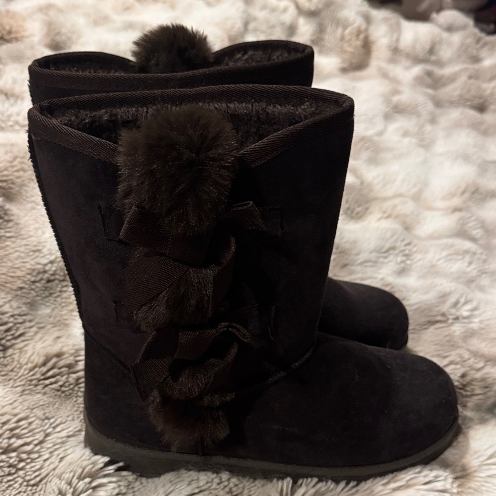 Brown Fuzzy Women's Winter Boots